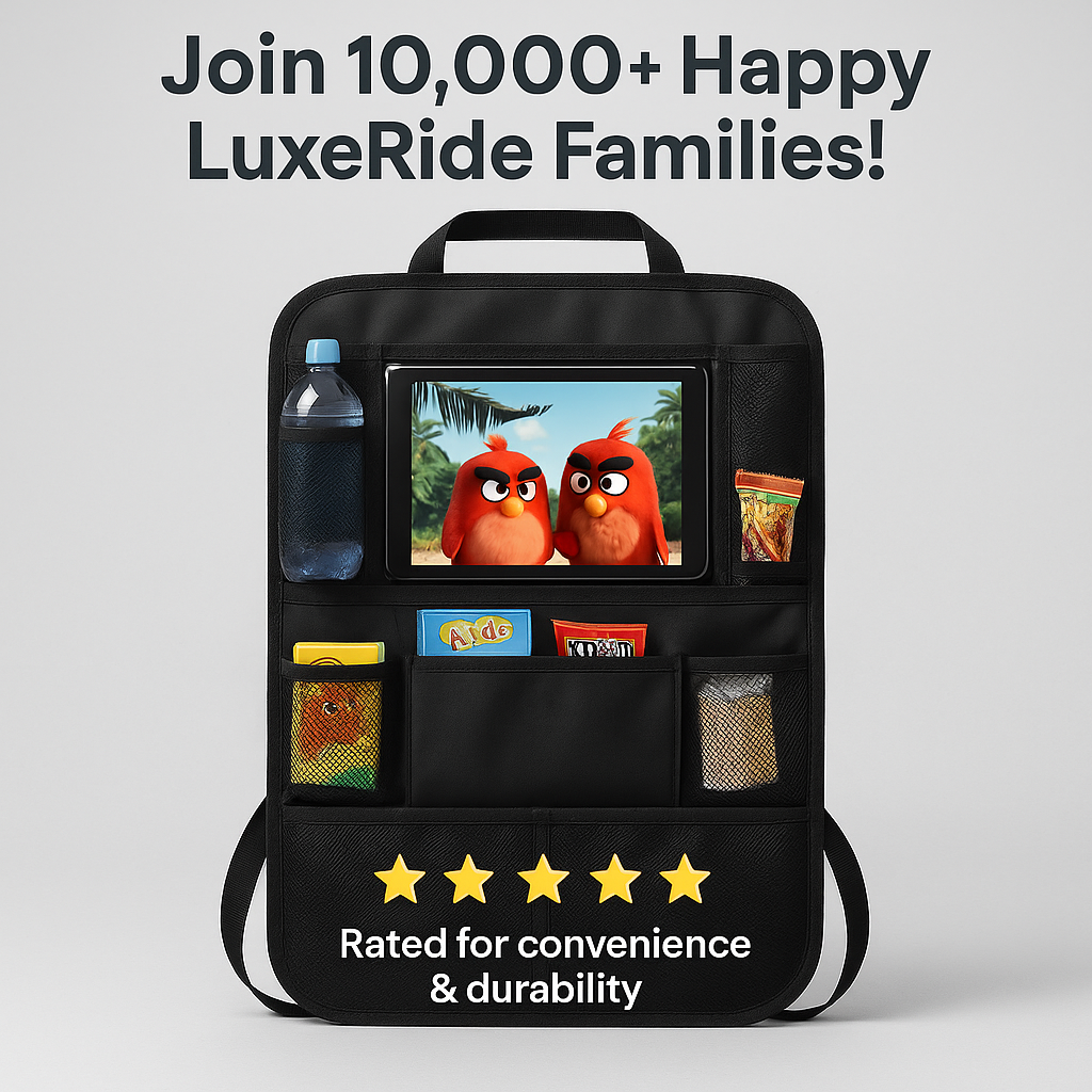 LuxeRide Back-Seat Organizer